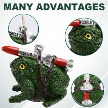 Holiday Decorations, Painted Missile Toads Prank Gifts Fun Holiday Decorations for Any Occasion