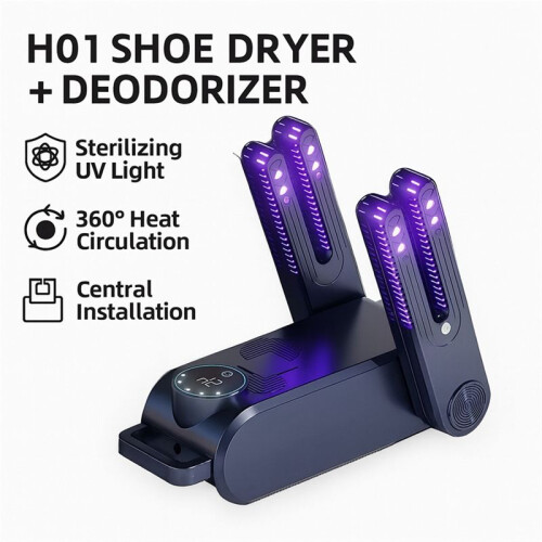 Telescopic Shoe Dryer Boots Drying Rack Portable with Wet Dry Function Quick Air Circulation Shoe Drying Machine US Plug 2