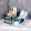 Food Organizer Storage Rack Desktop Storage Box Cosmetic Finishing Box Stackable Storage Rack Transparent 3