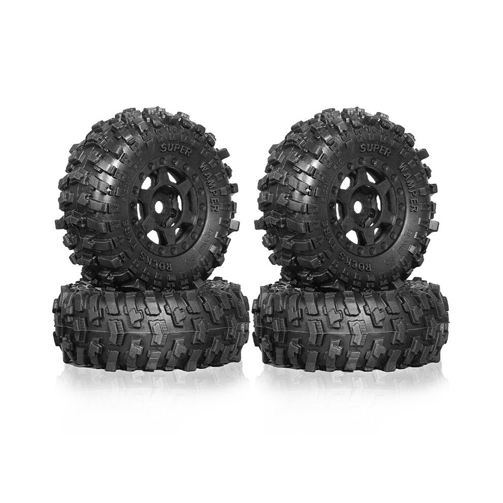 4Pcs 51Mm 1.0Inch Beadlock Wheel Tire Set For 1/18 1/24 Rc Crawler Car Trx4m Scx24 Ax24 Fcx24 Upgrade Parts Accessories 4714092070587
