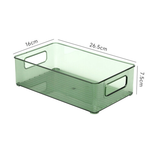 Food Organizer Storage Rack Desktop Storage Box Cosmetic Finishing Box Stackable Storage Rack Transparent 1