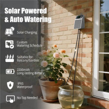 Système D'Irrigation Solaire pour Jardin et Balcon : Système D'Irrigation Goutte Goutte Automatique, Système D'Arrosage Jardin Faire Soi-Même,
