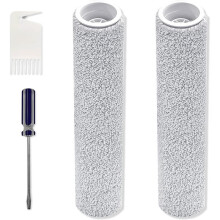 Replacement Roller Mops for Qrevo Curv 2 Flow, Robot Vacuum Cleaner Accessory Kit -Mopping Roller Replacement