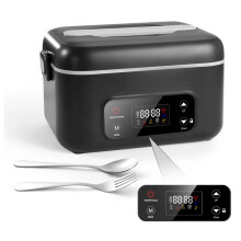 Cordless Electric Lunch Box for Adults,Heated Lunch Box with 24000mAh Battery,5.5Cups Removable Container Eu Plug Black