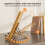 Compact Foldable Reading Stand, Wood Book and Tablet Holder, Easily Adjustable Rest 2