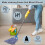 4 Pack Heavy Duty Mop  Replacements,String Mop  for Commercial,Used for Home,Office and Kitchen,Washable 6