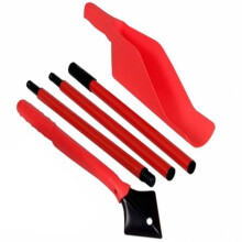 1 Set Retractable Gutter Cleaning Kit Portable Plastic Handle Gardening Hand Tools Home Garden Roof Clean Accessory