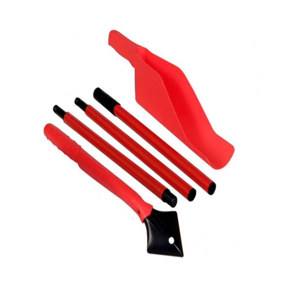 1 Set Retractable Gutter Cleaning Kit Portable Plastic Handle Gardening Hand Tools Home Garden Roof Clean Accessory 6033763668730
