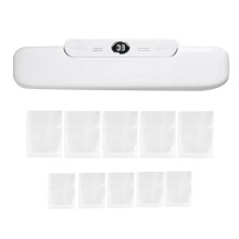 Vacuum Sealer Packaging Machine with Free 10pcs Vacuum Bags Household Vacuum Food Sealing EU Plug B