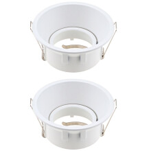 LED Ceiling Light Fixtures Round Square Recessed MR16 GU10 Fixture White Adjustable LED Ceiling Spot Light Frame White