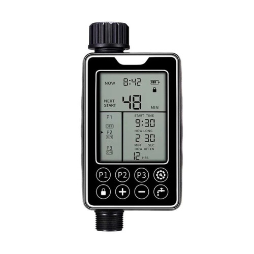 Touch Screen Watering Device, Automatic Watering Timer, Intelligent Outdoor Large Screen Waterproof Watering Device 1