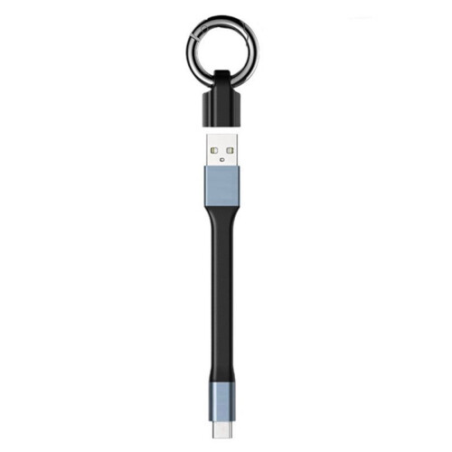 3A USB Type-C Fast Charging Data Cable Portable Keychain QC 3.0 USB Type C Short Cable for Type C USB Devices,A
