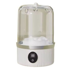 Wireless Washing Machine Portable Underwear Cleaner 1L Socks Washing Machine Dehydratable Laundry Bucket White