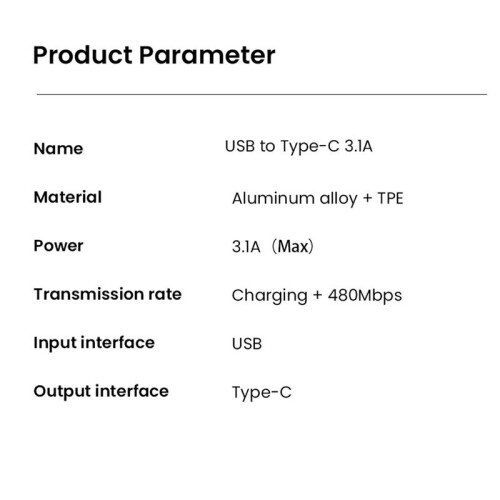 3A USB Type-C Fast Charging Data Cable Portable Keychain QC 3.0 USB Type C Short Cable for Type C USB Devices,A 2