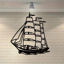 Metal Sailboat Wall Art,Imitation Ancient Ship Decor,Sailing Ship Metal Sign,Nautical Metal Wall Art,Gift Hanging Wall