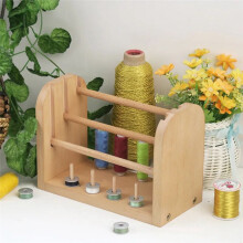 Wooden Spools Holder Stand Detachable Crochet Yarn Holder Rack Sewing Thread Spool Thread Holder Organizer Crochet Yarn