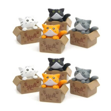 Linda Estatua de  Gato, Utilizada para Decoración de Jardines o Habitaciones, Regalo Ideal para Niños y Bebés, Juguetes de Decoración del Hogar.