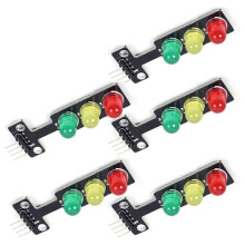 5 Pièces  Feu de Circulation LED  5V 5MM Module D'Affichage Kit de Projet de Bricolage, Modèle de Système de Circulation Feu de Circulation