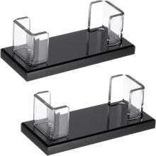 Akryl Visitkortshållare för Skrivbord, 2 St Desktop Visitkortshållare Akryl Visitkort Display Stand Organizer