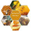 30pcs Bee Hive Foundation Sheets, Deep Beeswax Foundation Sheets for Bee Frames Beekeeping Tools 41.5x19.5cm 3