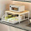 Space-Saving Kitchen Countertop Organizer with Drawer & Wire Basket - Sturdy Hardwood Shelf for Coffee Maker. White 3