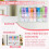 Drink Packet Organizer with Removable Divider & 6 Compartment, Mounted Water Packet Organizer with Soft Magnetic 5