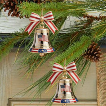 Bell Christmas US Founding Commemorative Ornament 1776-2026 250th America'S Founding Keepsake Bell for Christmas A