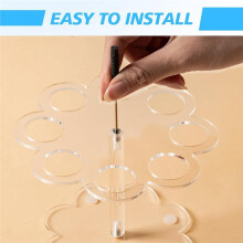 Flavor Cartridge Holder for Cirkul, Acrylic Flavor Cartridge Storage Rack Organizer, Round Support Stand Organizer