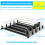 Canned Beverage Push Rack Drink Organizer Dispenser Spring Push Adjustable Width Storage Shelf E-Shaped 410mm 4 Rows A 6