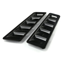 Presa D'Aria per Cofano Auto, Pannello di Raffreddamento con Feritoia di Ventilazione, Pannello di Presa D'Aria per Cofano, ABS, 17X5 Pollici Nero