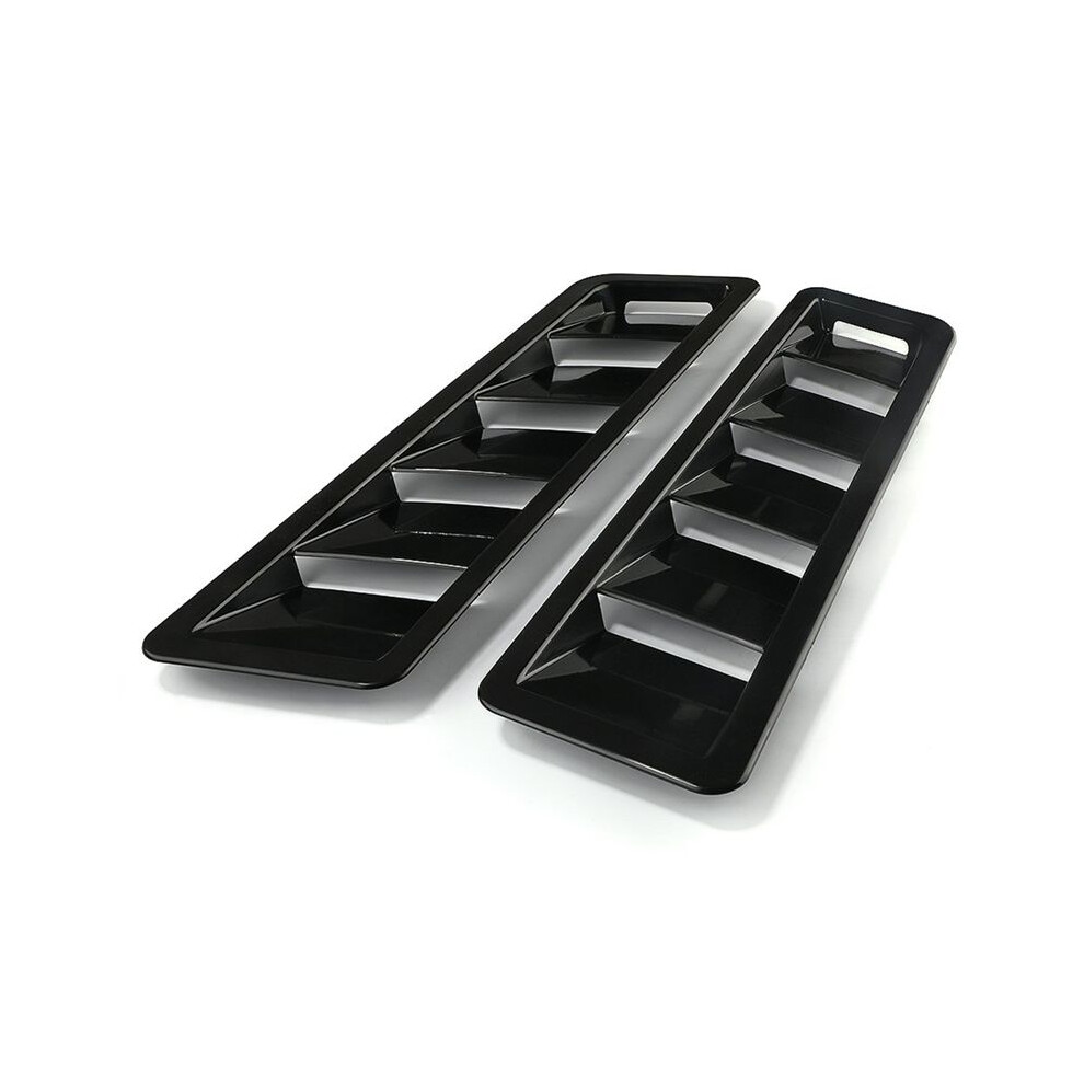Car Hood Air Intake Scoop, Vent Louver Cooling Panel, Hood Air Intake Panel, Abs,17X5 Inches Bright Black 4711474507358