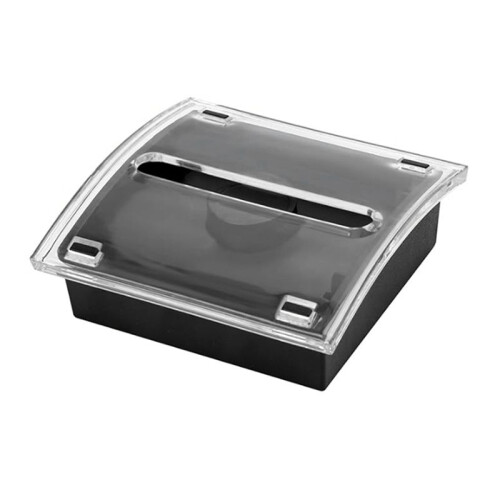 - Notes Dispenser Black Base Clear Top Sticky Notes Holder for 3x3 Inch Sticky Notes School Office Home Accessories