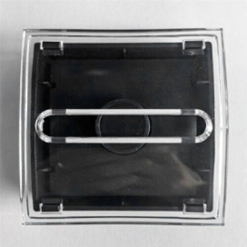 - Notes Dispenser Black Base Clear Top Sticky Notes Holder for 3x3 Inch Sticky Notes School Office Home Accessories 1
