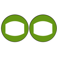 Grünes Kajak-Segel Aus PVC für Paddleboards, Kajak-Downwind-Segel, Paddleboard-Förmiges Segel