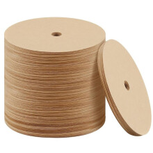 500PCS Count Percolator Coffee Filters, 3.75 Inch Natural Unbleached Disposable Coffee Filter Disc Coffee Filters Brown