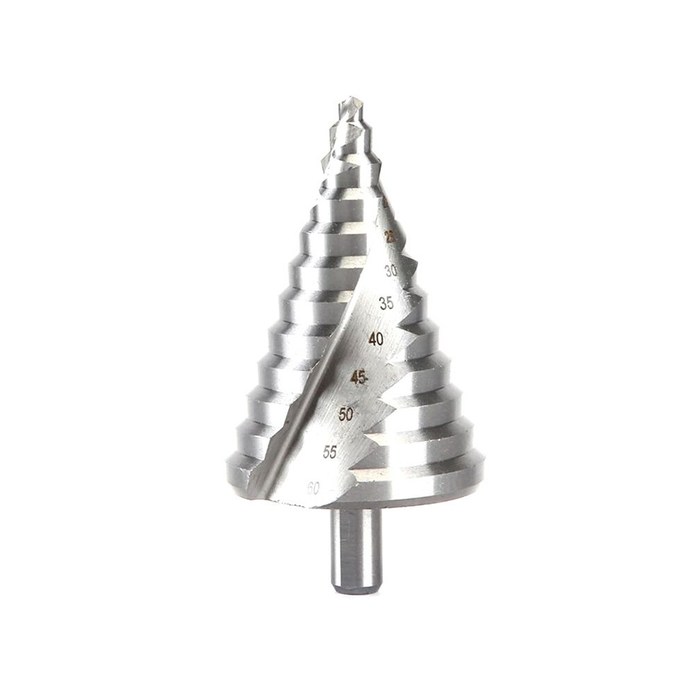 6-60Mm Step Drill Bit Spiral Pagoda Hole Metal Sheet Cone Drill Bit Triangular Shank Step Hole Opener Reamer 6034189283903