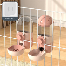 Hanging Automatic Rabbit Food Drinker and Feeder, Suitable for Chinchillas, Guinea Pigs, Hedgehogs Small