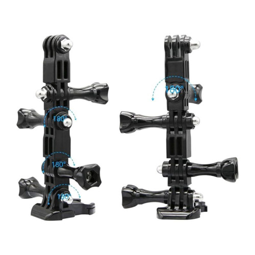Adjustable Extension Arm Straight Joint Adapter Kit,Same and Vertical Direction Joints Connector for  Action Camera 2