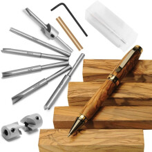 Pen Mill Set, Trimmer System for Pen Kits 7mm,8mm,3/8 Inch,27/64 Inch,10mm  Shafts for Woodworking Pen Kits