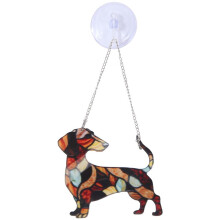 Appendere La Finestra del Bassotto, Regalo per La Mamma del Cane, Regalo per L'Amante Dei Cani, Appendere La Finestra In ACRILICO del Bassotto, Regalo