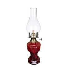 Rustikale Öllampe, Vintage-Glaskohlelampe, Öllampen für Den Innenbereich, Heimdekor-Beleuchtung, Öllaterne, Rot