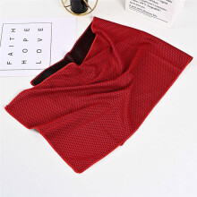 Red Cold-Feeling Sports Towel, Quick-Drying, Outdoor Cooling, Cold Towel, Fitness and Running Sweat-Wiping Ice Towel