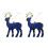 2  Christmas Pendant Christmas Tree Decorative Deer Ornaments 1