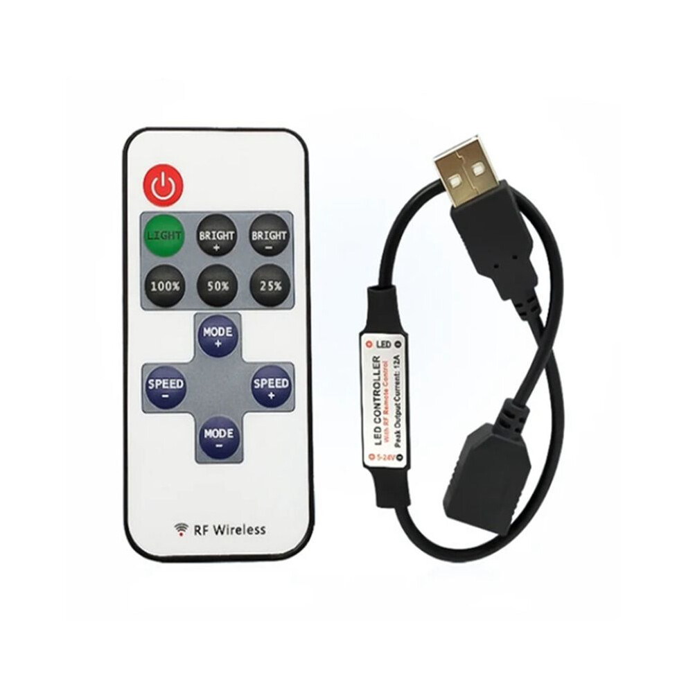 11 Keys Led Strip Controller Dimmer Rf Remote 5V Usb Interface Controller For 5050/2835 Single Color Led Strip 6132158592268
