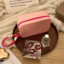 Novo Saco de Armazenamento de Silicone Portátil de Capacidade, Bolsa com Zíper À Prova D'Água, Bolsa de Mesa para Armazenamento de Lavagem,
