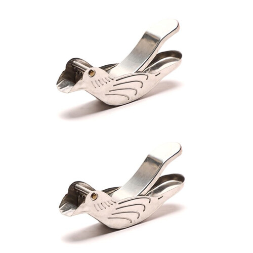 Bird Lemon Squeezer Stainless Steel,Lemon Slice Squeezer,Lemon Squeezer for Beer Bottle,2Pcs