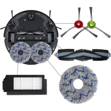 Main Side Brush Filter Pads Fits for for DEEBOT X1, OMNI T10 X1, Turbo Vacuum Replacement Cleaning Kits