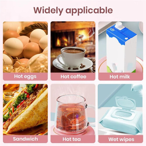 Heating Coaster Office Hot Milk Coffee Tea Set Warm Coaster Home Desktop Constant Temperature Coaster 2
