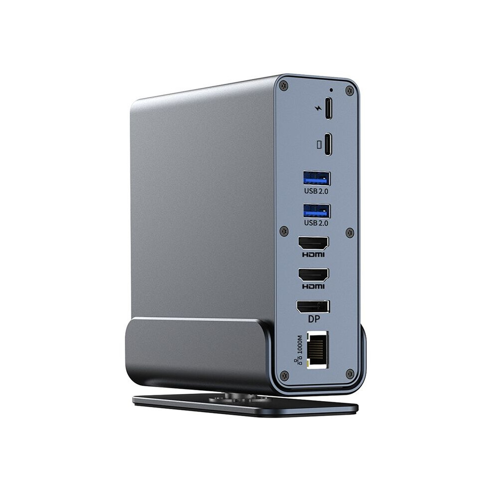 15 In 1 Usb-C Docking Station 4K Hd Vertical Hub With Triple Monitor ,Rj45 1000M,Usb 3.0/2.0,Pd 3.0,/Tf For Pc Laptop 4713575383961