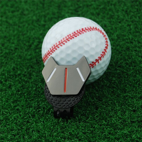Hat Clip for Positioning Alignment, Player Position Marking Cap Badge, Suitable for All Golfers,A